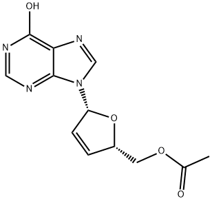 5-乙酰-2',3'-双脱氧双脱氢肌苷,130676-57-2,结构式