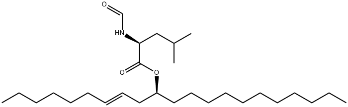 N-ForMyl-L-leucine [S-(E)]-1-(2-Nonenyl)dodecyl Ester Structure