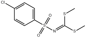 N-[Bis(methylsulfanyl)methylidene]-4-chlorobenzene-1-sulfonamide Struktur