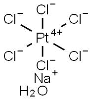 SODIUM HEXACHLOROPLATINATE(IV) HEXAHYDRATE Struktur