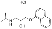 d-プロプラノロール·塩酸塩 化学構造式