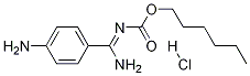 hexyl aMino(4-aMinophenyl)MethylenecarbaMate hydrochloride Structure