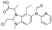 3-(2-(クロロメチル)-1-メチル-N-(ピリジン-2-イル)-1H-ベンゾ[D]イミダゾール-5-カルボキサミド)プロパン酸エチル 化学構造式