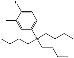 TRIBUTYL(4-FLUORO-3-METHYLPHENYL)STANNANE Structure
