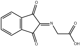 indane-1,3-dione-2-imine-N-acetic acid Structure