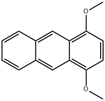 1,4-ジメトキシアントラセン 化学構造式