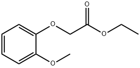 2-甲氧基苯氧基乙酸乙酯 结构式