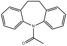 5-アセチル-10,11-ジヒドロ-5H-ジベンゾ[b,f]アゼピン 化学構造式