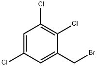 1-(ブロモメチル)-2,3,5-トリクロロベンゼン 化学構造式