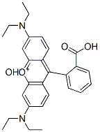 9-(2-carboxyphenyl)-3,6-bis(diethylamino)xanthylium hydroxide 结构式