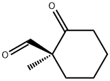 Cyclohexanecarboxaldehyde, 1-methyl-2-oxo-, (S)- (9CI) Structure