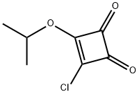 3-CHLORO-4-ISOPROPOXYCYCLOBUTENE-1,2-DIONE Structure