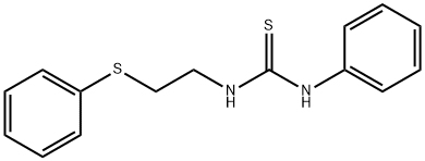 1-phenyl-3-[2-(phenylsulfanyl)ethyl]thiourea Struktur