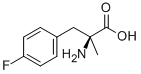 (S)-2-アミノ-3-(4-フルオロフェニル)-2-メチルプロパン酸 化学構造式