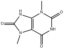 3,7-DIMETHYL-2,6,8-TRIHYDROXYPURINE Struktur
