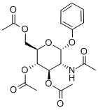 Phenyl2-acetamido-3,4,6-tri-O-acetyl-2-deoxy-a-D-glucopyranoside 结构式