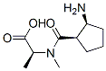 L-Alanine,  N-[(2-aminocyclopentyl)carbonyl]-N-methyl-,  (1R-cis)-  (9CI) Struktur