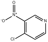 4-クロロ-3-ニトロピリジン 化学構造式