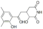 3-Hydroxy-4-[2-(2-hydroxy-3,5-dimethylphenyl)-2-oxoethyl]-2,6-piperidinedione 结构式