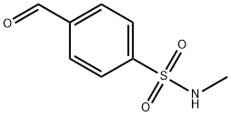 4-甲酰基-N-甲基苯磺酰胺, 13092-93-8, 结构式