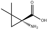 (R)-1-氨基-2,2-二甲基环丙烷羧酸, 130930-43-7, 结构式