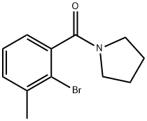 (2-溴-3-甲基苯基)(吡咯烷-1-基)甲酮,1309366-09-3,结构式