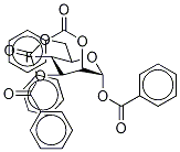 4-Deoxy-4-fluoro-1,2,3,6-tetra-O-benzoyl-α-D-mannose, 1309463-38-4, 结构式