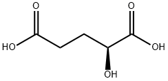 (2S)-2-hydroxypentanedioic acid Struktur