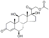 21-O-Acetyl 6β-Hydroxy Cortisol Struktur