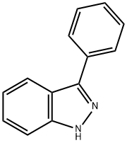 3-フェニル-1H-インダゾール 化学構造式