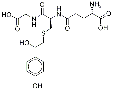 S-[2-Hydroxy-2-(4-hydroxyphenyl)ethyl]-L-glutathione 结构式