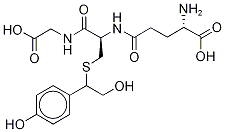 S-[2-Hydroxy-1-(4-hydroxyphenyl)ethyl]-L-glutathione, 1309781-40-5, 结构式