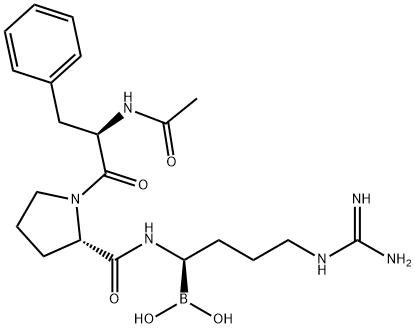 acetylphenylalanyl-prolyl-boroarginine Struktur
