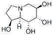 1,6,7,8-Indolizinetetrol, octahydro-, 1S-(1.alpha.,6.alpha.,7.beta.,8.beta.,8a.beta.)- Struktur