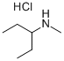N-メチル-3-ペンタンアミン塩酸塩 化学構造式