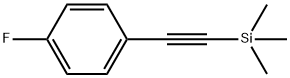 (4-FLUOROPHENYLETHYNYL)TRIMETHYLSILANE 化学構造式