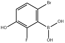 6-溴-2-氟-3-羟基苯硼酸, 1309980-99-1, 结构式