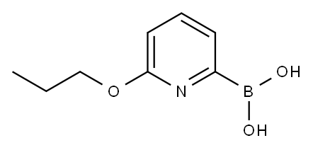 6-(N-PROPOXY)PYRIDINE-2-BORONIC ACID Structure