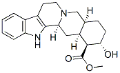 (20α)-17α-ヒドロキシヨヒンバン-16β-カルボン酸メチル 化学構造式