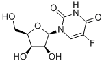 1-beta-D-arabinofuranosyl-5-fluoro-(1H,3H)-pyrimidine-2,4-dione Struktur