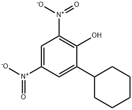 2-CYCLOHEXYL-4,6-DINITROPHENOL Struktur