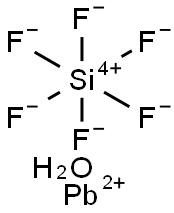 氟硅酸铅,四水 结构式