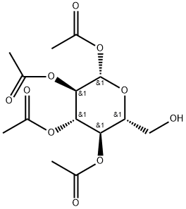 2,3,4,6-TETRA-O-ACETYL-BETA-D-GLUCOPYRANOSE Struktur