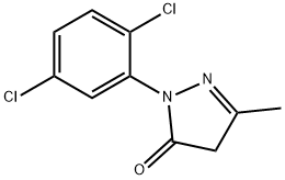 1-(2,5-二氯苯基)-3-甲基-5-吡唑酮,13102-34-6,结构式