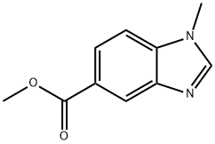 1-甲基-1H-苯并咪唑-5-羧酸甲酯,131020-36-5,结构式