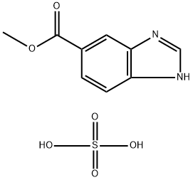 苯并咪唑-5-甲酸甲酯硫酸盐, 131020-58-1, 结构式