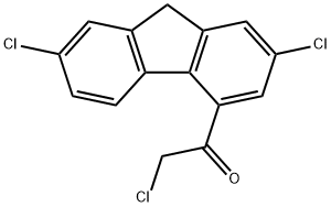 4-乙酰氯-2,7-二氯芴, 131023-37-5, 结构式