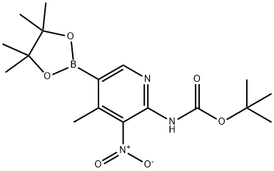 tert-butyl 4-Methyl-5-(4,4,5,5-tetraMethyl-1,3,2-dioxaborolan-2-yl)pyridin-2-ylcarbaMate Struktur