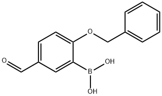 2-BENZYLOXY-5-FORMYLPHENYLBORONIC ACID, 1310384-22-5, 结构式