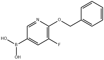 5-Fluoro-6-benzoxypyridine-3-boronic acid Structure